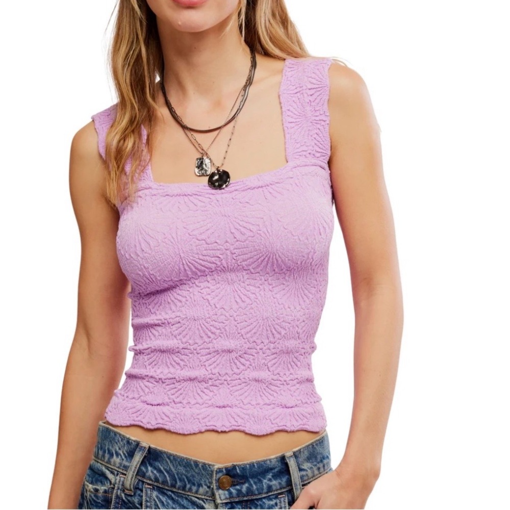 Free People Love Letter Cami in Bubble Tea